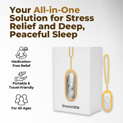 Snoovate Sleep Aid Device | The Natural Way to Relieve Stress, Anxiety & Improve Sleep